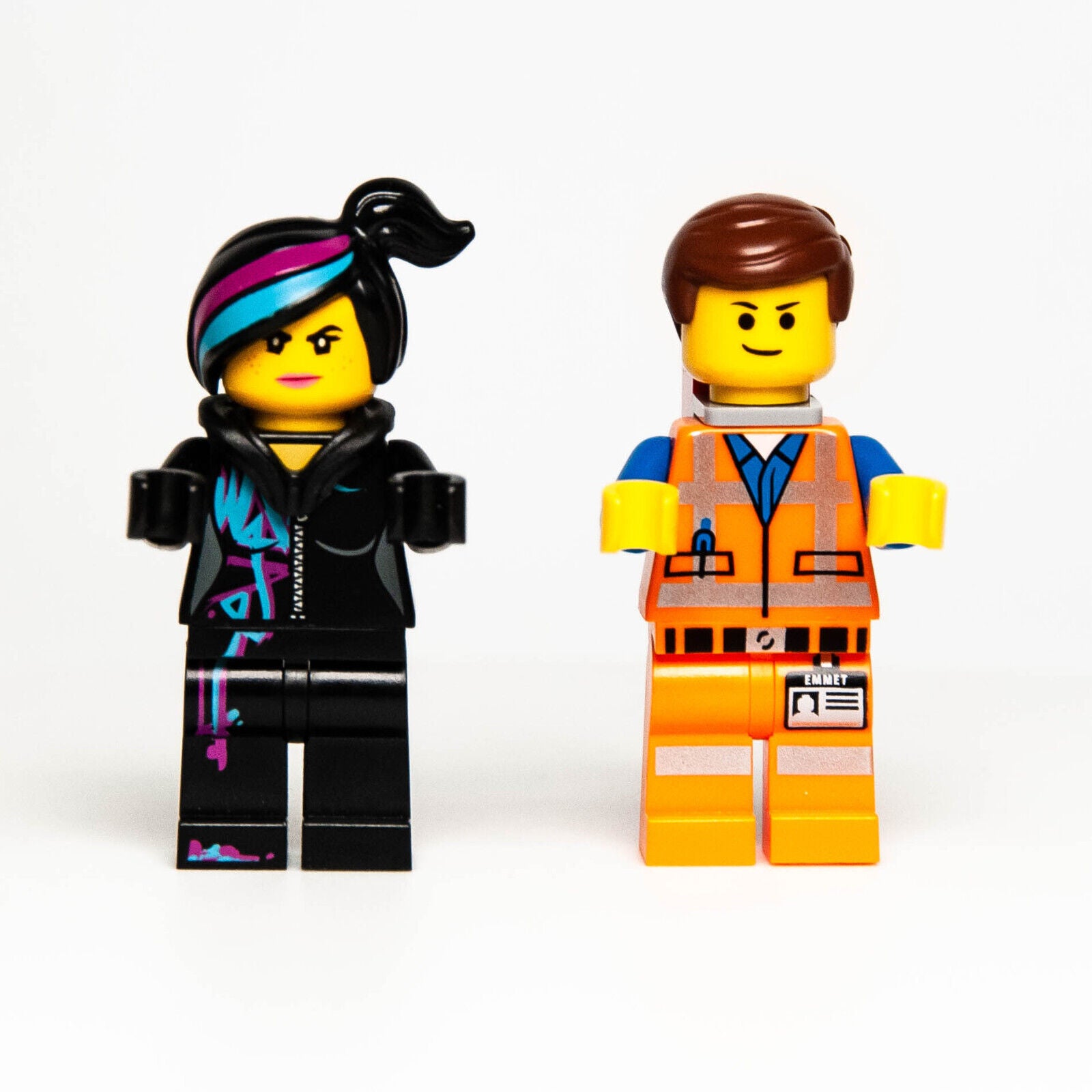 the lego movie wyldstyle LEGO Movie Minifigure Lot: Emmet & Lucy Wyldstyle 70808 (tlm018 tlm027